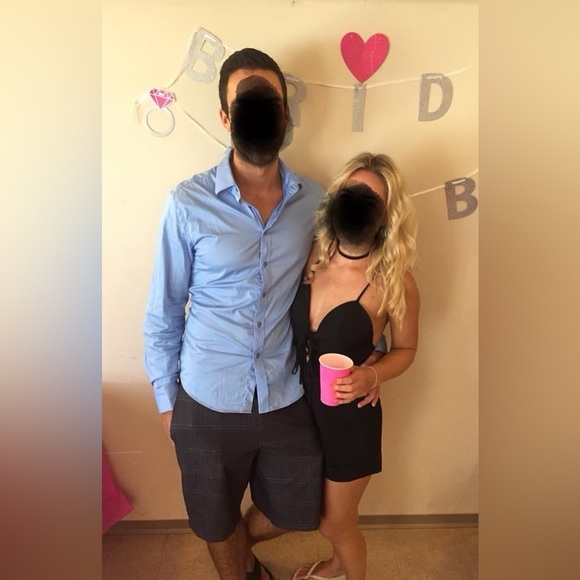 ❌SOLD❌ Black Playsuit - Picture 2 of 5